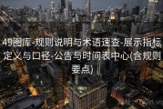 49图库-规则说明与术语速查-展示指标定义与口径-公告与时间表中心(含规则要点)